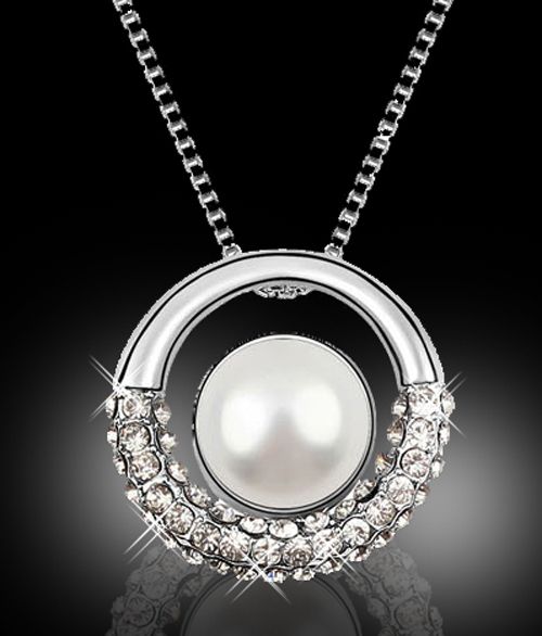 LY SALERNO PERIDOR CIRCLE PEARL COLLIER AM. ZIRKONIA NP 199,  