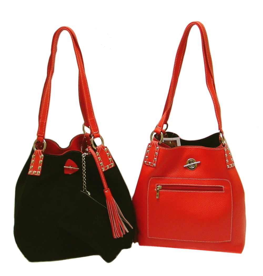 Org.K&HDesign Leder Wendetasche Rot UVP € 199,   G