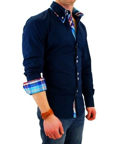 Carisma Kontrast Slim Fit Hemd Shirt S XXL