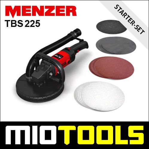 WANDSCHLEIFER MENZER TBS 225 STARTER SET mit Schleifscheiben