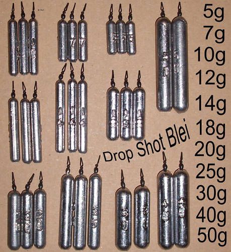 Drop Shot Blei Gewichte Frei Auswahl Angelblei Zander.