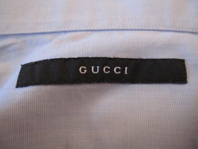 Gucci Hemd Hellblau 40/15,75 Slim Fit Kentkragen Neuw