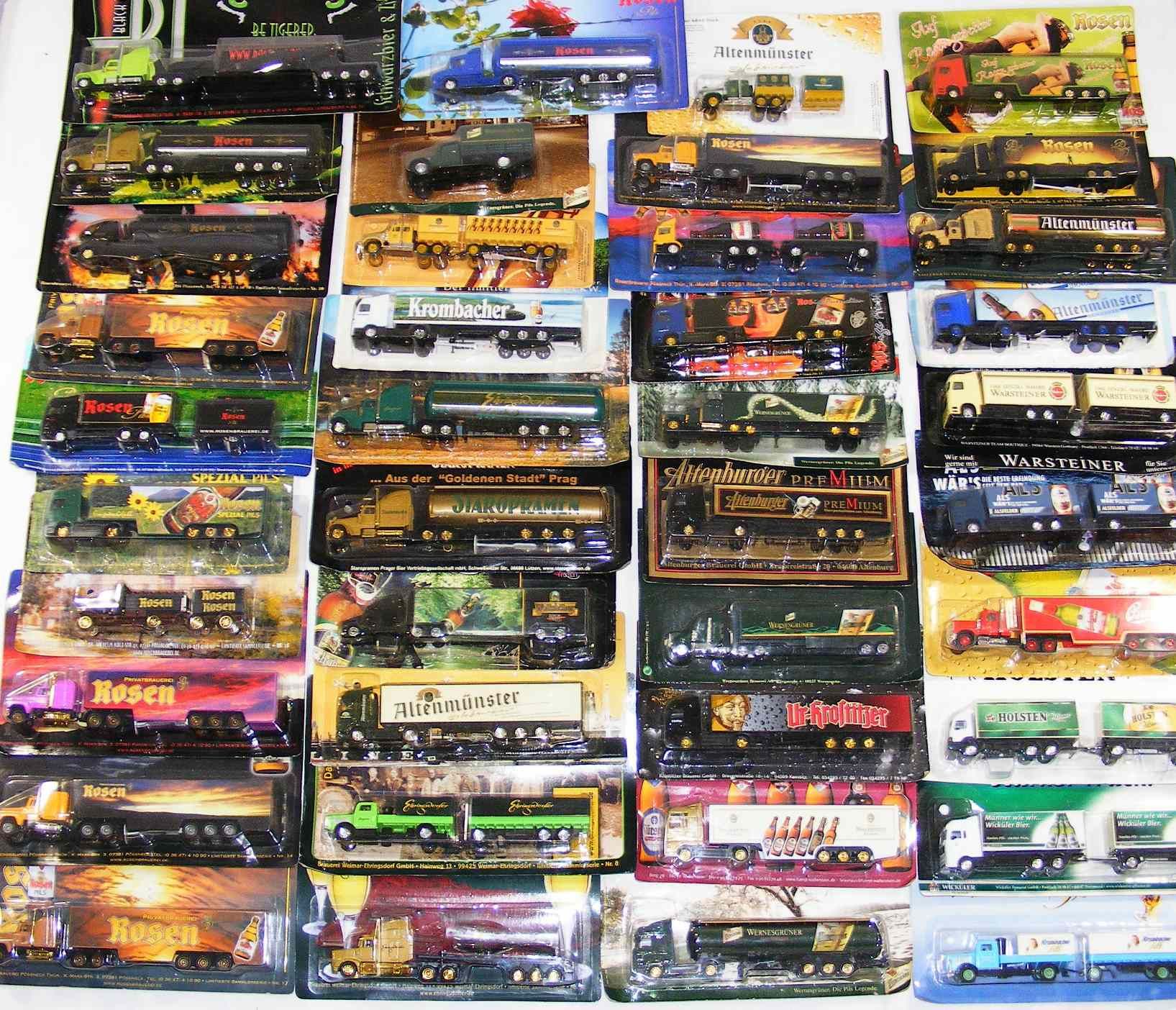 227 SAMMLER TRUCKS WERBETRUCKS BIERTRUCKS ROSEN BRAUGOLD APOLDAER etc