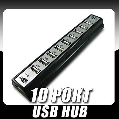 NEU USB HUBS/USB Hub 10Ports für PC/Notebook/Win7