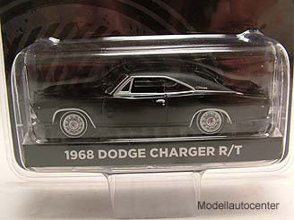 Dodge Charger R/T 1968 schwarz Bullitt Steve McQueen, Modellauto 164