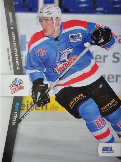 DEL 2010/11 Vitalij Aab Nürnberg Ice Tigers 249 Playercard