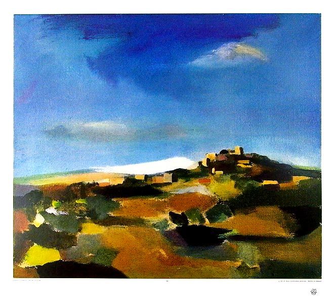 LICHTNER AIX Werner~Landschaft (Eygaliére)~62x70cm