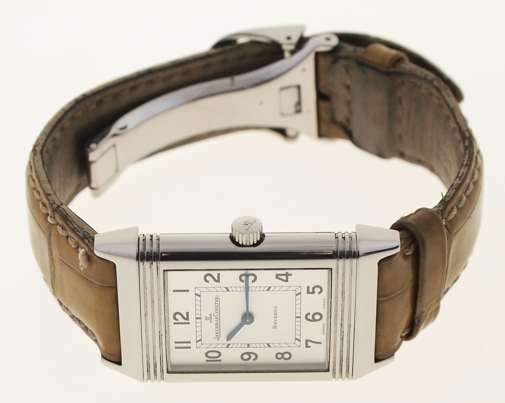 JAEGER LECOULTRE REVERSO   IN STAHL   MEDIUM   REFERENZ 252.808