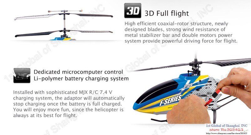 GROßER 81cm XXL RC HUBSCHRAUBER HELIKOPTER F639 F39 2.4GHz 4,5 KANAL