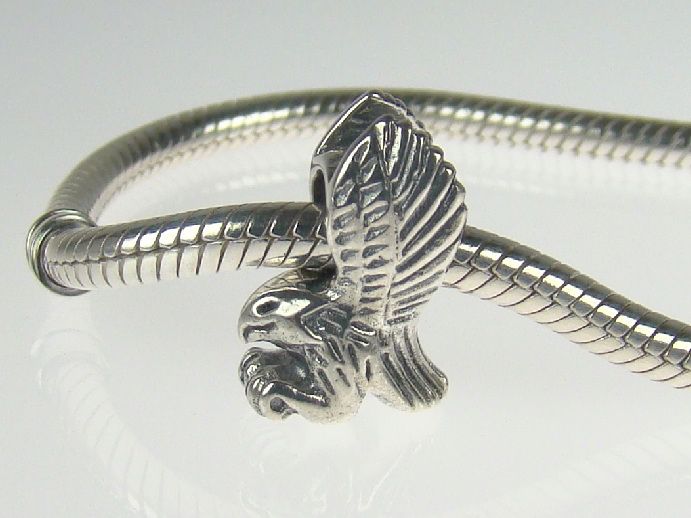 ORIGINAL STERLING BEAD 925 SILBER ARMBAND ELEMENT ANHÄNGER ADLER