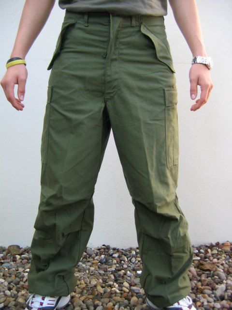 Origin. US M65 Kampfhose Feldhose Trousers oliv Gr.M/R