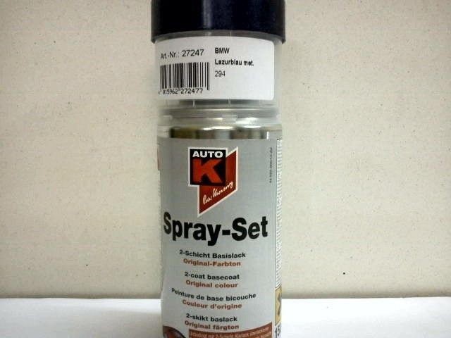 Spraydose BMW 294 Lazurblau metallic Autolack AutoK SpraySet Blau 53