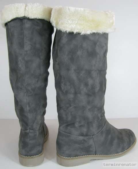 Flauschig gefütterte Damen Stiefel Damenstiefel Boots