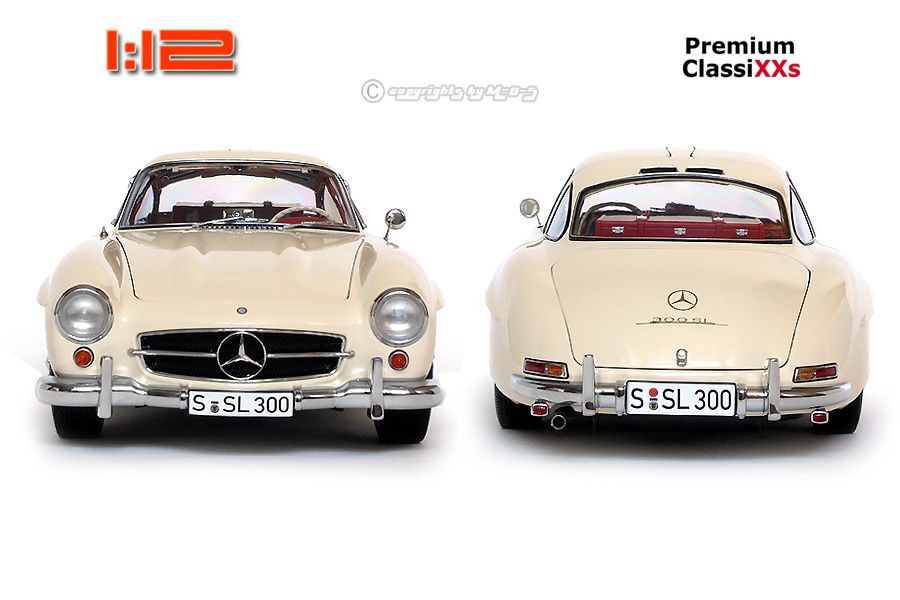 12 Mercedes 300SL Gullwing W198 cremeweiss Limited 700 St. Premium