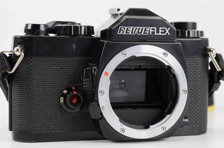 Revue Flex SLR AC 2 Body, PK Bajonett zwei Objektive, Balgen, Blitz