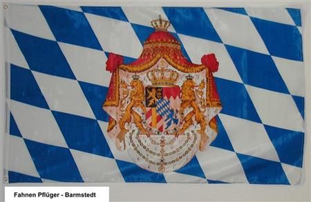 Fahne KÖNIGREICH BAYERN WAPPEN Flagge XXL 150x250