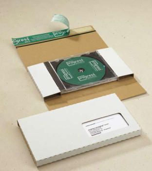 100 CD/DVD Verpackung DIN lang Karton Mailer PP D02.01