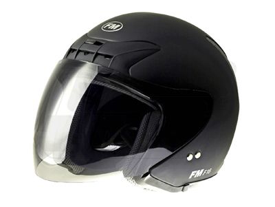 Motorrad Helm FM Helmets F18 schwarz matt XL (61 62cm)