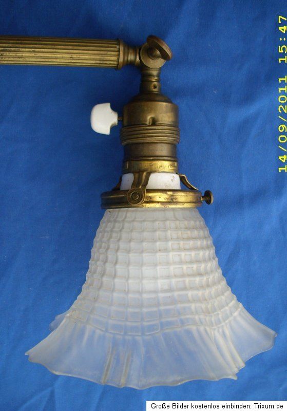 Jugendstil Tischlampe / Wandlampe, original, alt, unikat