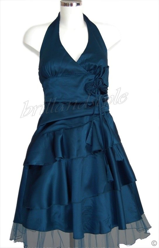 NECKHOLDERKLEID PETTICOAT KLEID COCKTAILKLEID ABENDKLEID Gr.38,40,42