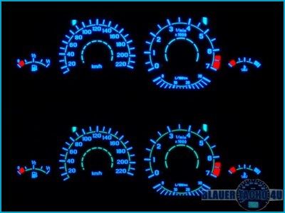 Plasma Tacho Tachoscheiben BMW E36 Z3 20 220km/h 7000K