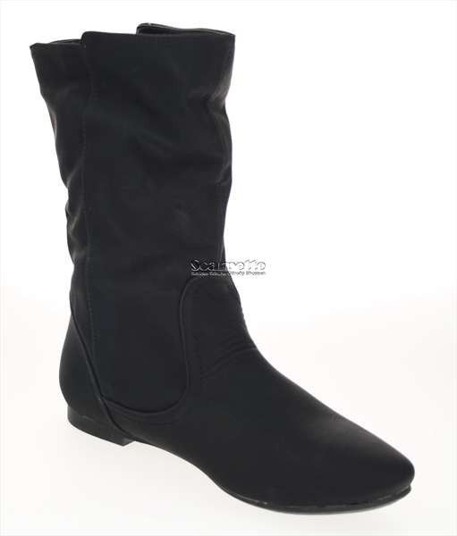 NEU Jumex flacher Stiefel Winterstiefel Stiefelette Damen schwarz