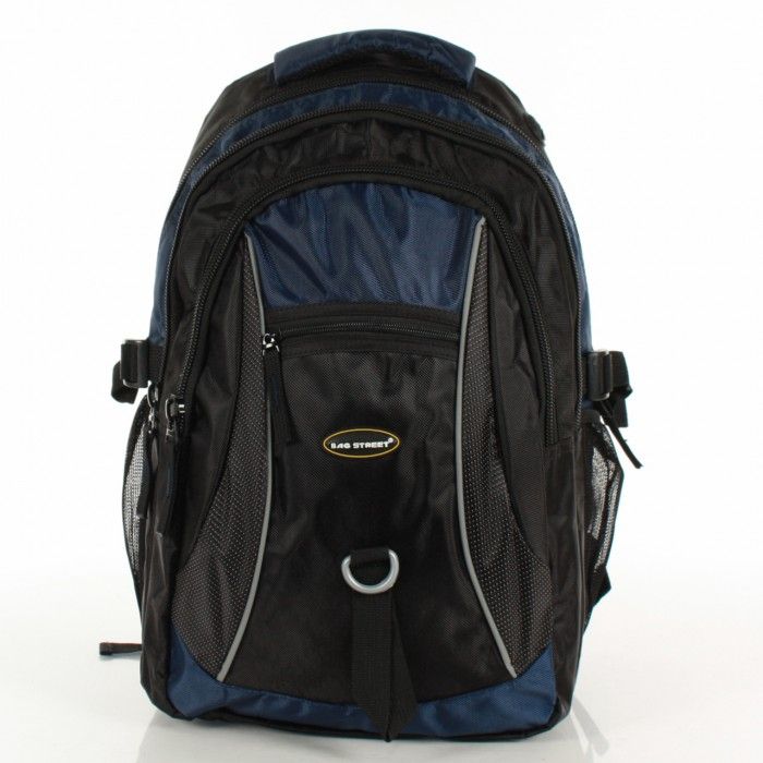 Rucksack Schulrucksack schwarz blau BAG STREET 4183