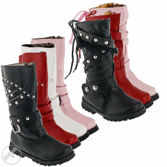 Mädchen Stiefel Gefüttert Schuhe Kinder NEU Herbst Winter BOOTS TOP