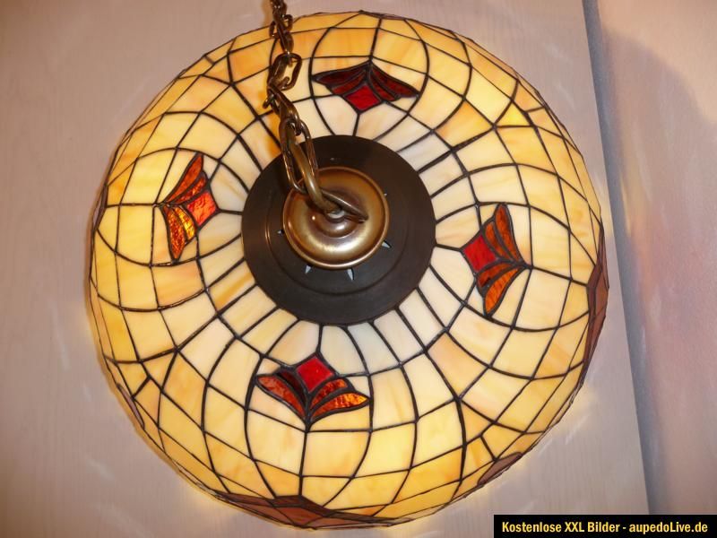 Tiffanylampe/Hängelampe/Deckenlampe, D 50 cm, schwere Ausführung