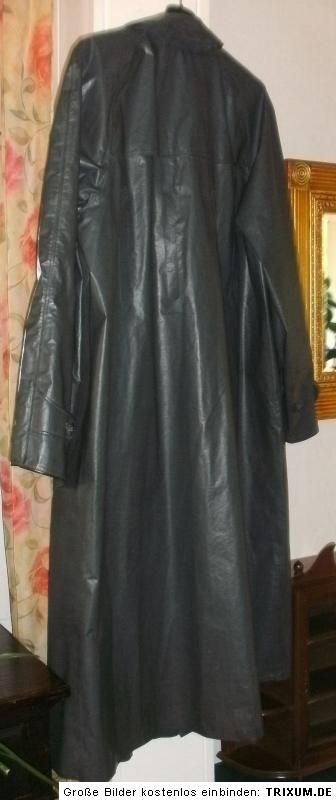 Regenmantel Vintage Latex Rubber Raincoat Herren Gummimantel 344