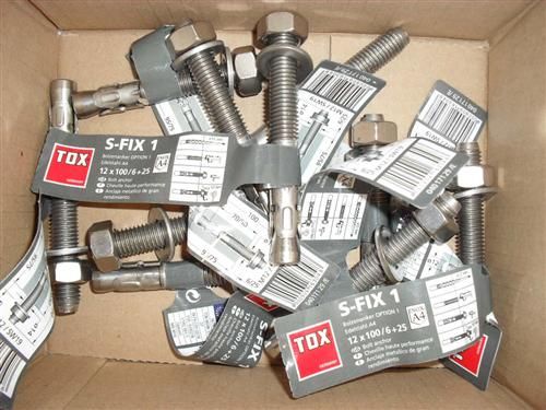  TOX Bolzenanker 12x100 6 25 S Fix 1 Edelstahl A4 Schwerlastanker 388