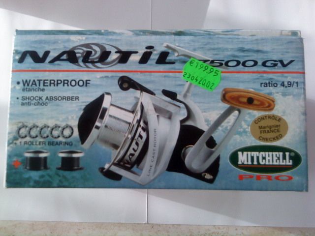 Mitchell Pro Nautil 7500 GV Stationaerrolle Norwegen Wasserdicht neu