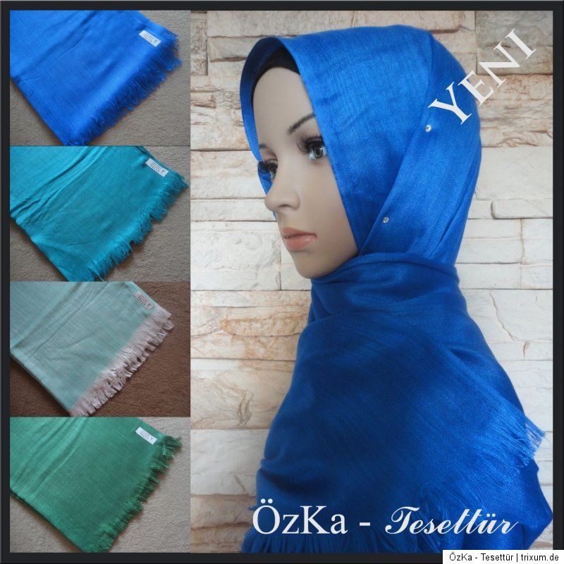 2012 Keten Sal Dolama Halstuch Scarf Hijab Esarp Stola Leinen