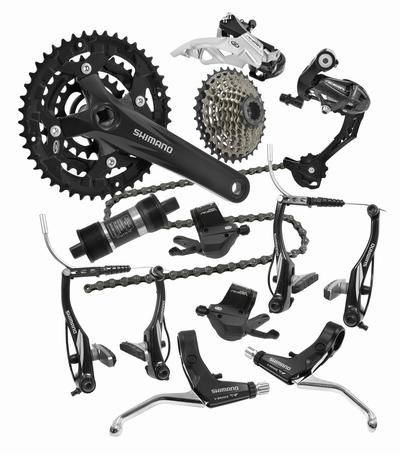 Shimano Acera M 390 MTB Gruppe schwarz 3x9 fach Komplettgruppe