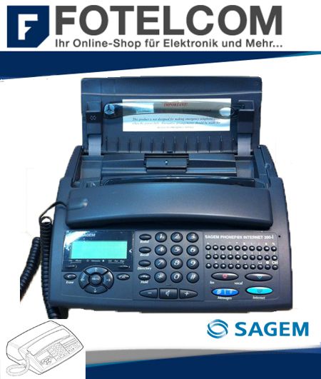 Sagem Phonefax 390I Internt Fax Anrufbeantworter Telefon Lautsprecher