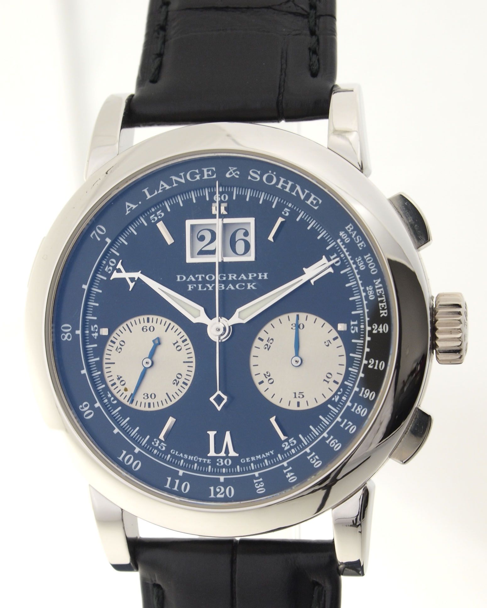 LANGE SOHNE DATOGRAPH FLYBACK PLATIN REF 403 035 TRESORUHR UNGETRAGEN