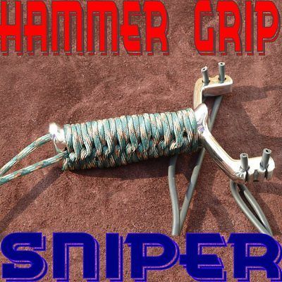 Dankung Hammer Grip Sniper Stainless Steel Hunting Catapult Slingshot