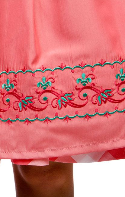 Stockerpoint Mididirndl 3tlg. Vanessa flamingo 60 cm Blockkaro