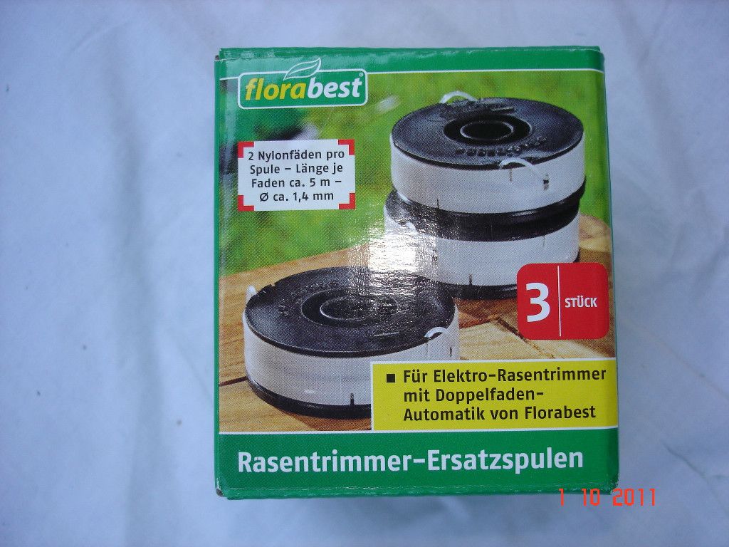  Ersatzspulen Fadenspule Florabest FRT 430 450 500 Grizzly AKTION