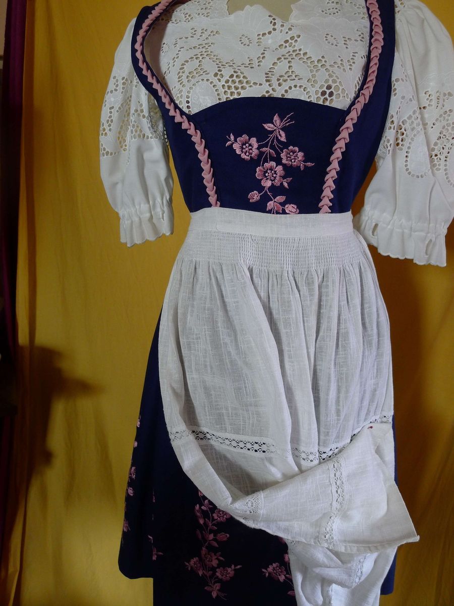 Süßes 3 teiliges Balkonett Mieder Dirndl Gr 36