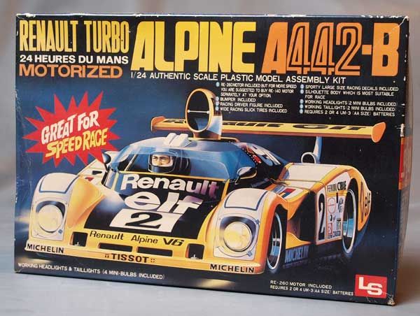 RAR  Bausatz mit ELO Motor Renault TURBO Alpine A442 B Echtes