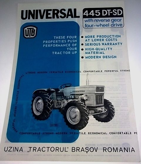 UNIVERSAL 445DT SDKfz Schlepper, Traktor Prospekt