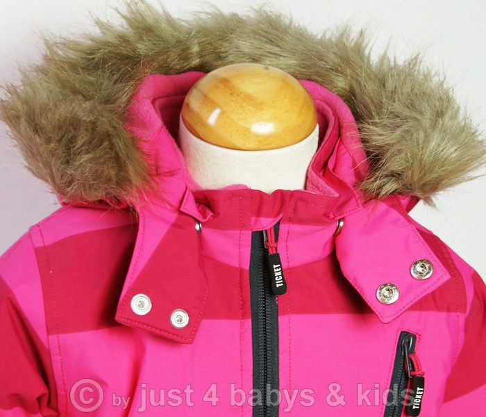 funktionale Winterjacke Ticket to Heaven Skijacke KAMINI pinkstripe