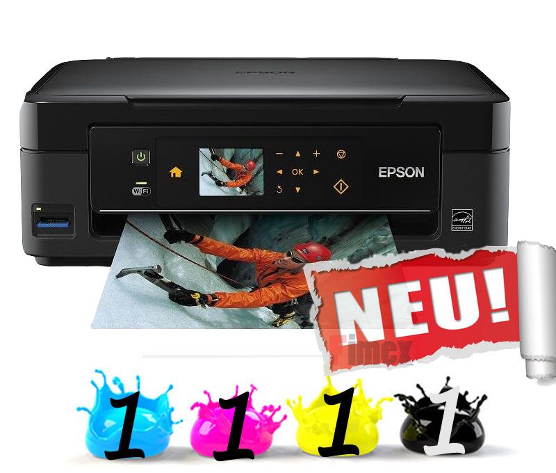 Epson Stylus SX440W Multifunktionsgeraet Drucker inkl 4 Patronen USB