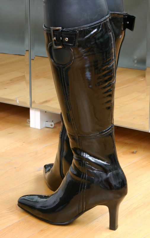 HIGH HEELS ABSATZ GUMMISTIEFEL Rubber Boots 40