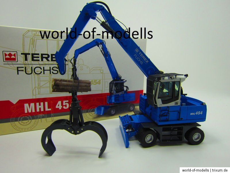 NZG 684 150 TEREX FUCHS MHL 454 Holzumschlagger ät Bagger 150 NEU