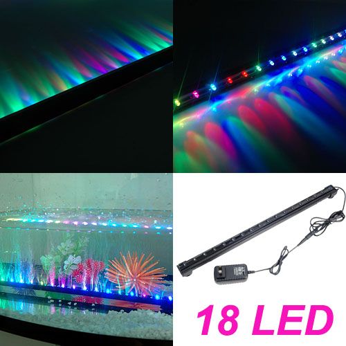 16/31/46cm LED Aquarium Bubble Lampe Deko Luftblase Licht Fische