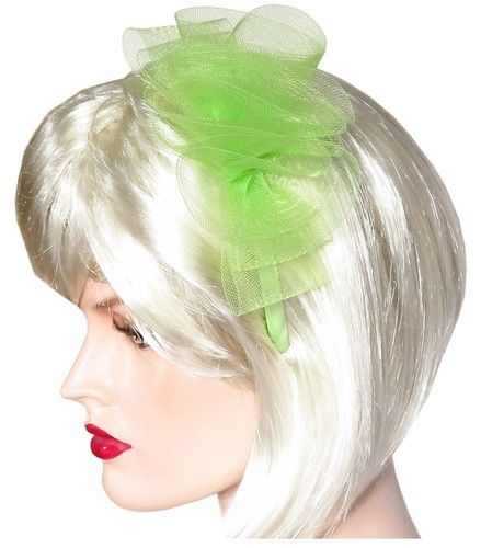 FASCINATOR HAARREIF HAARREIFEN SCHLEIFE HELL GRÜN NEU