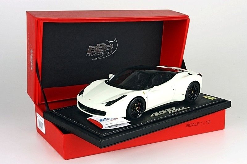 Modellauto 1 18 Ferrari 458 Italia white BBR Modelle limitiert 100