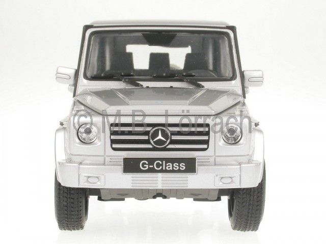 Mercedes BM463 G Modell G500 STL silber Modellauto Welly 124